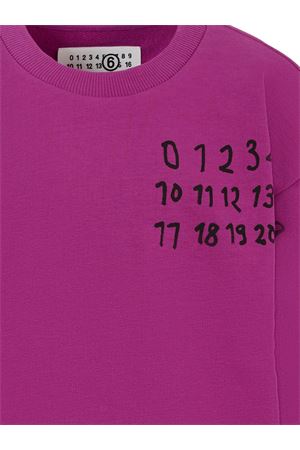 felpa in cotone viola MM6 KIDS | M60896MM02XM6602